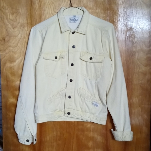 Bonjour jacket pale yellow size 14 Large - Picture 2 of 4